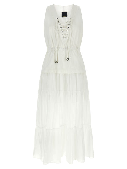 PINKO White Cotton Long Dress