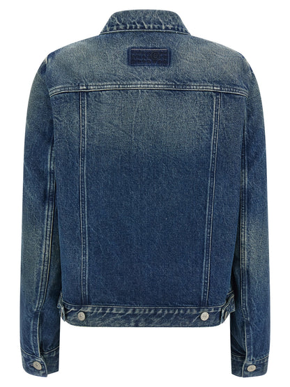 MM6 Maison Margiela Blue Cotton Denim Jacket