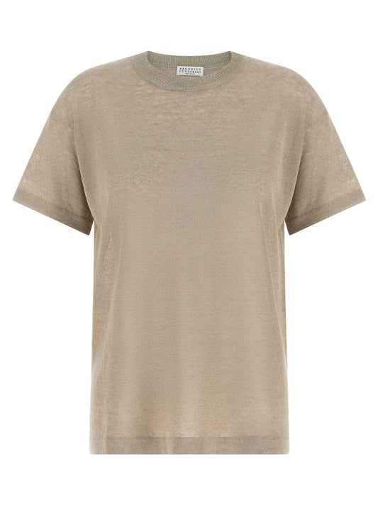 Brunello Cucinelli Beige Linen Cardigan