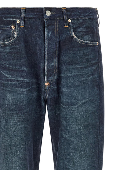 Junya Watanabe Blue Linen Jeans Denim