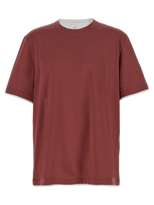 Brunello Cucinelli Multicolor Cotton T-Shirt
