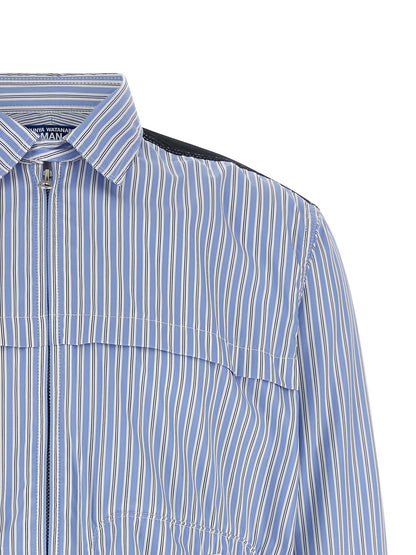 Junya Watanabe Blue Cotton Blouse