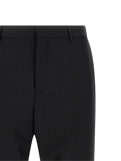 Saint Laurent Black Wool Dress Pants