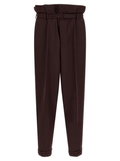 Saint Laurent Purple Wool Casual Pants