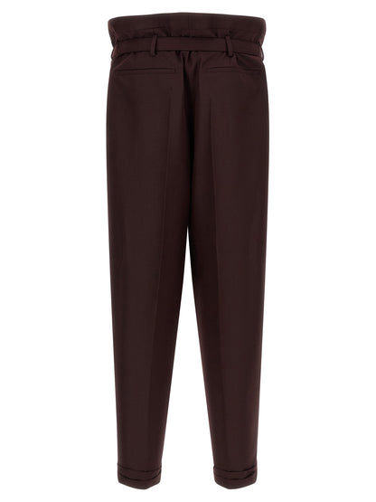 Saint Laurent Purple Wool Casual Pants