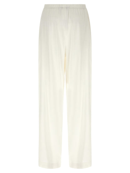 Max Mara White Linen Casual Pants