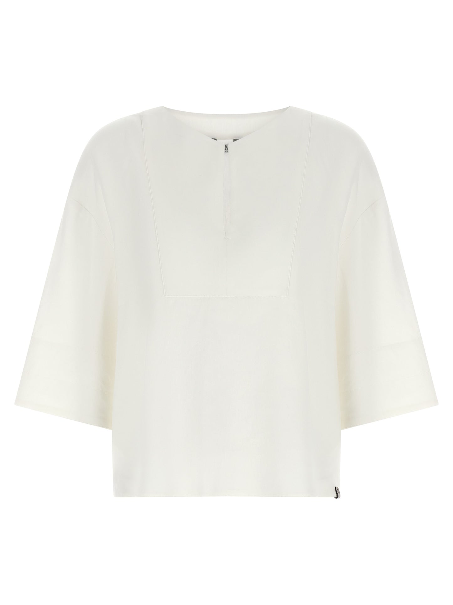 Max Mara White Linen Blouse