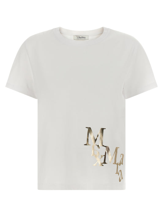 S Max Mara Gold Cotton T-Shirt