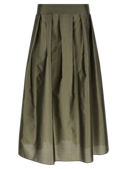'S Max Mara Bicolor Polyester Mini Skirt