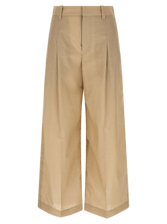 Brunello Cucinelli Beige Cotton Casual Pants