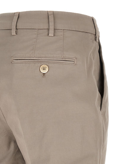 Brunello Cucinelli Beige Cotton Casual Pants