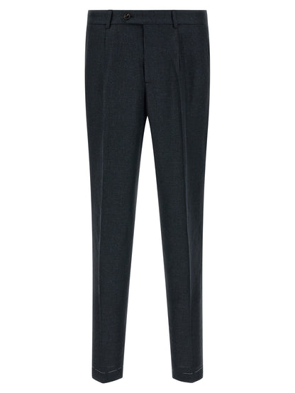 Brunello Cucinelli Blue Silk Two-Piece Suit