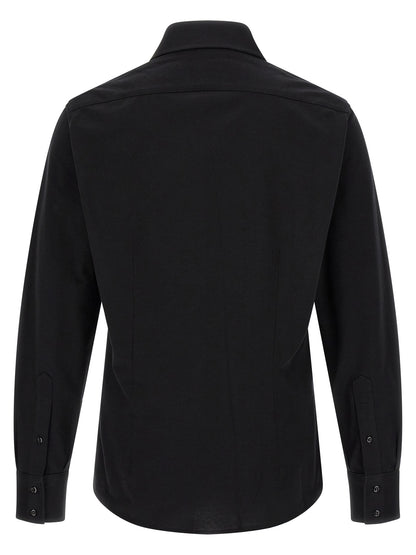 Brunello Cucinelli Black Cotton Blouse