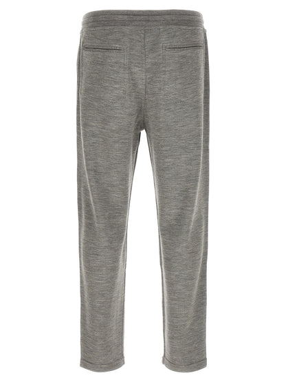 Brunello Cucinelli Gray Cashmere Joggers (Workout Pants)