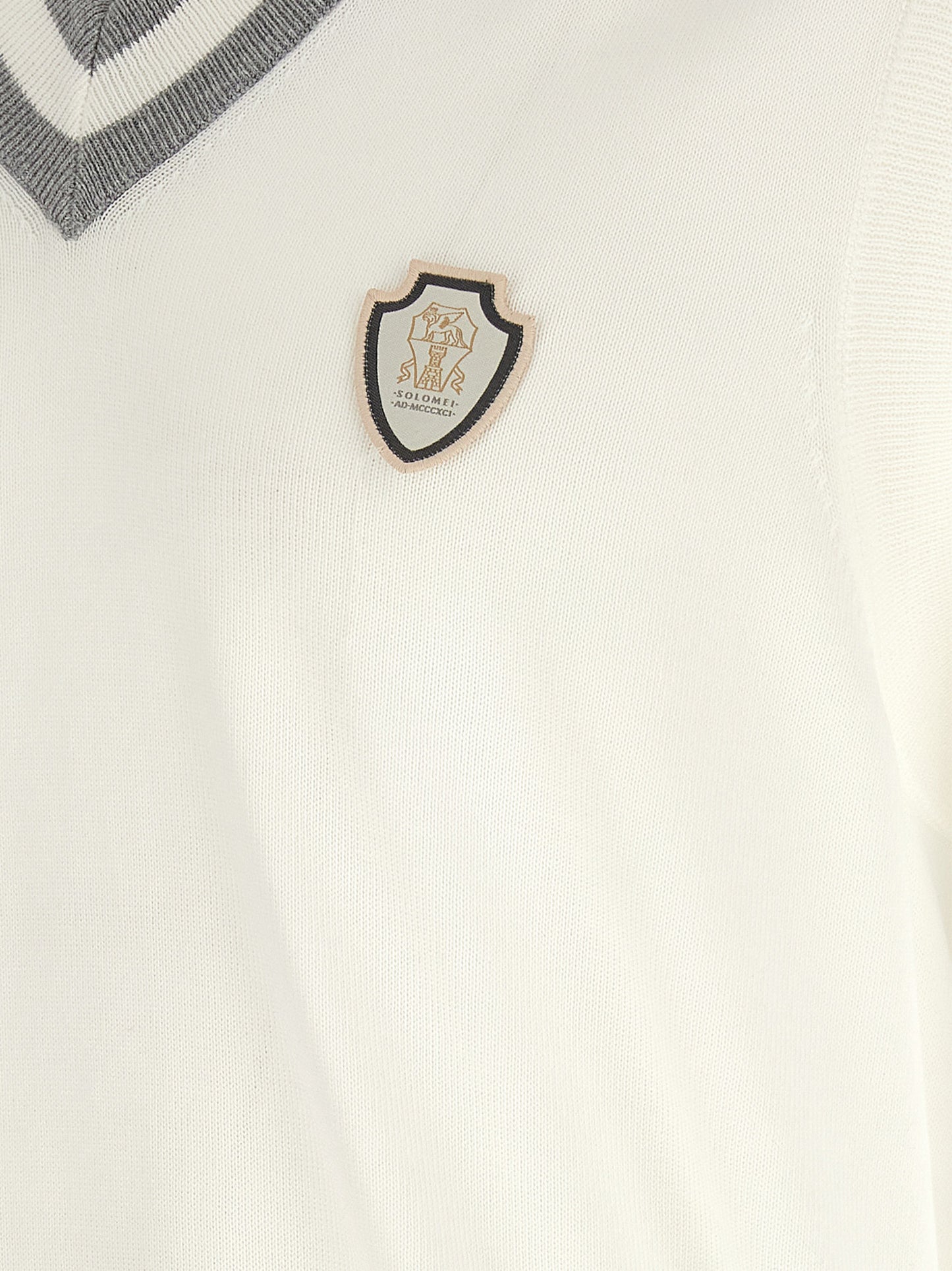 Brunello Cucinelli White Cotton Sweatshirt