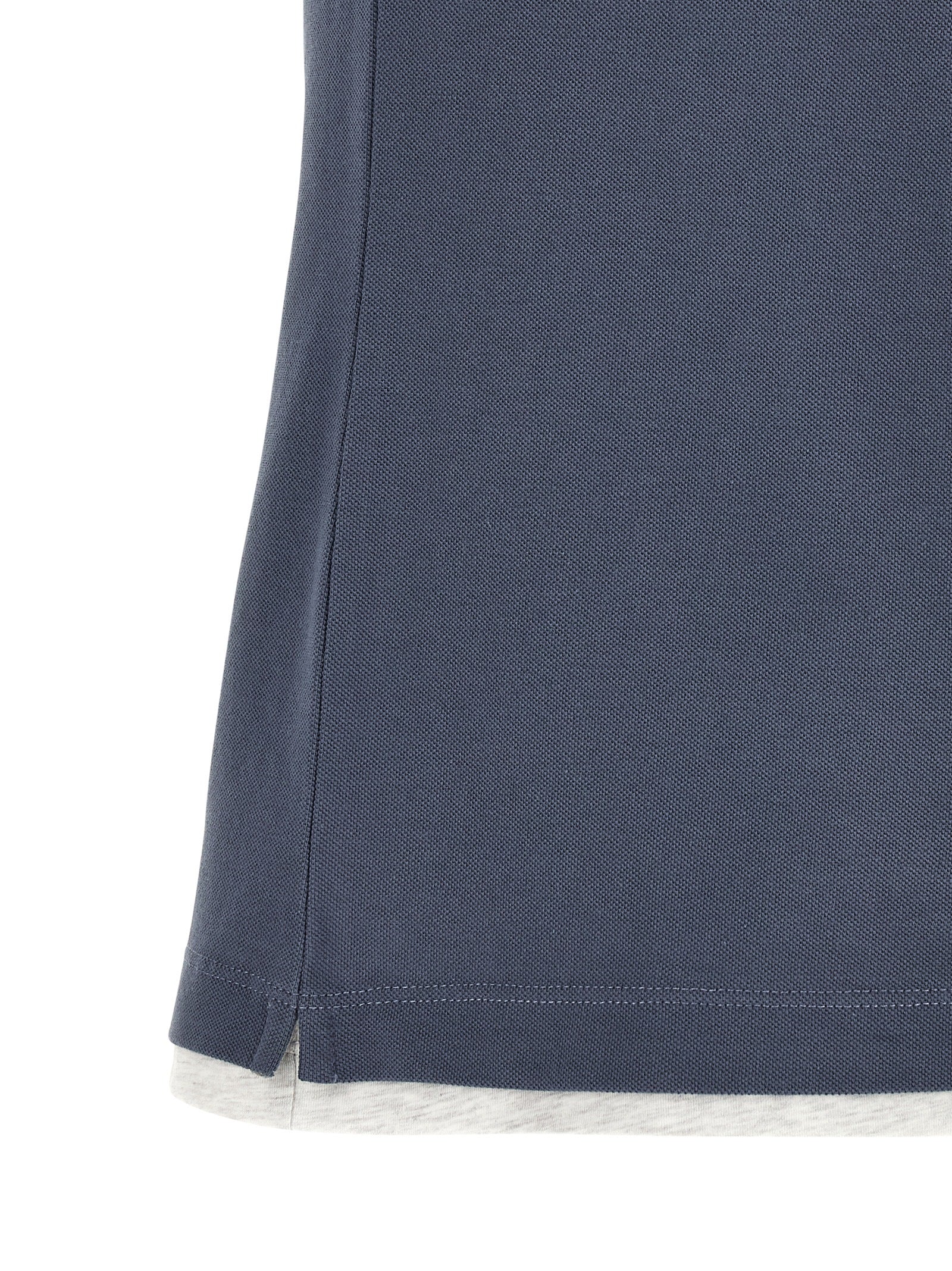Polo Shirt by Brunello Cucinelli for men in cotton blue showcases a enviable silhouette, featuring a refined and for a enviable finish.