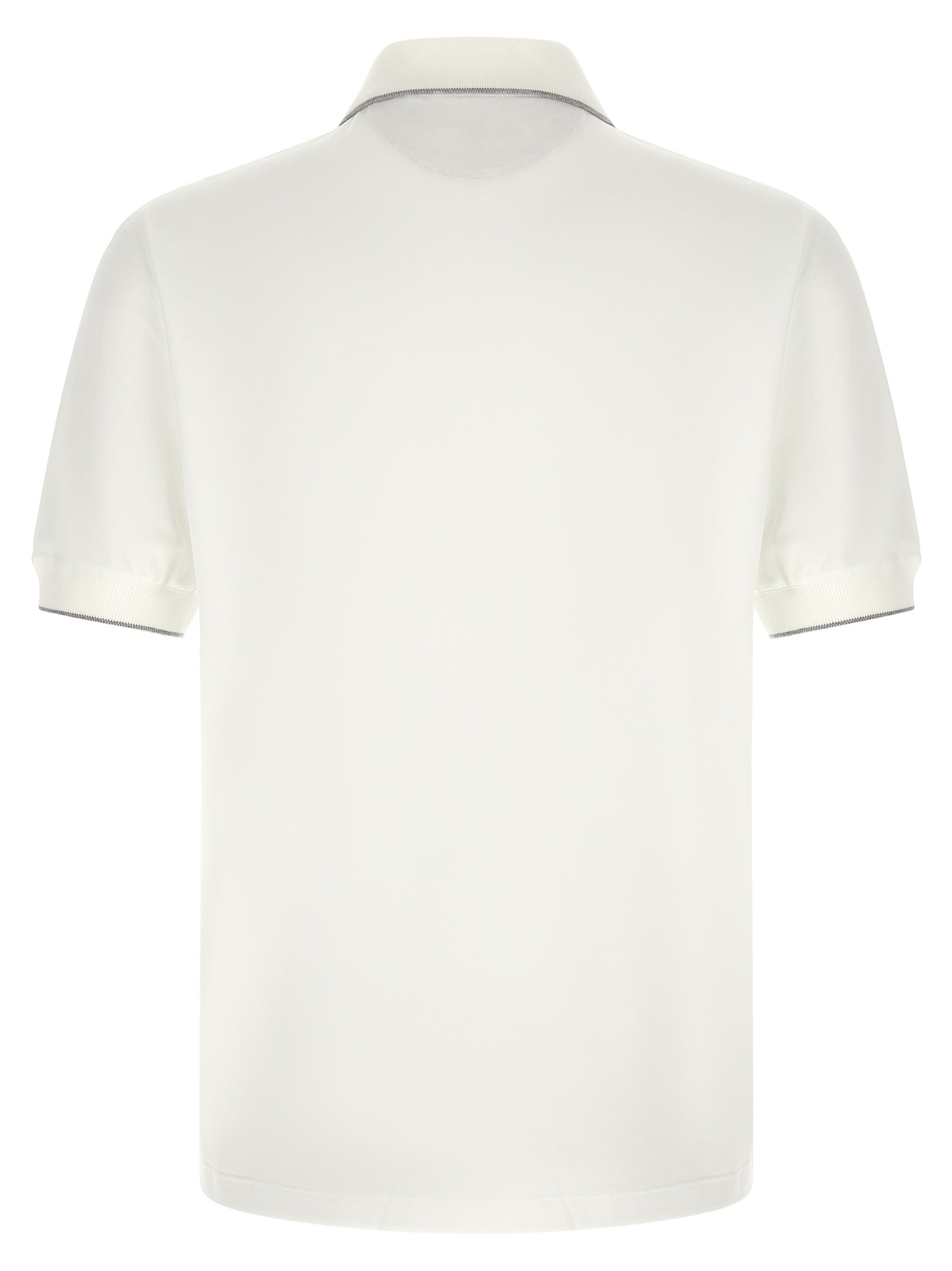 Brunello Cucinelli White Polyamide Polo Shirt