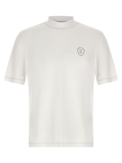 Brunello Cucinelli White Polyamide T-Shirt