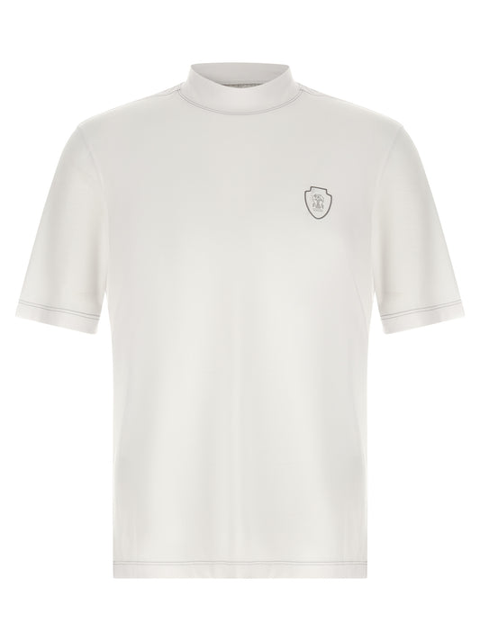 Brunello Cucinelli White Polyamide T-Shirt