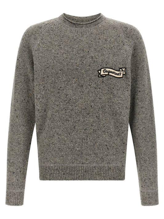 Dsquared² Gray Wool Cardigan
