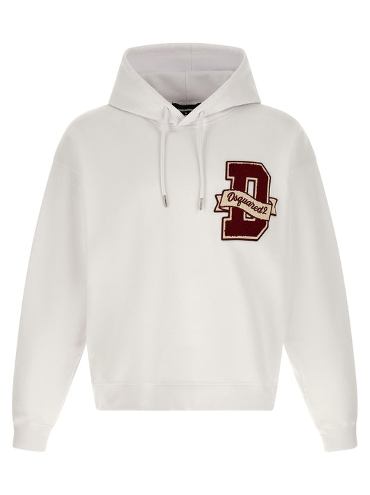 Dsquared² White Cotton Sweatshirt