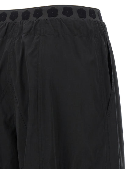 Kenzo Black Polyester Cargo Pants