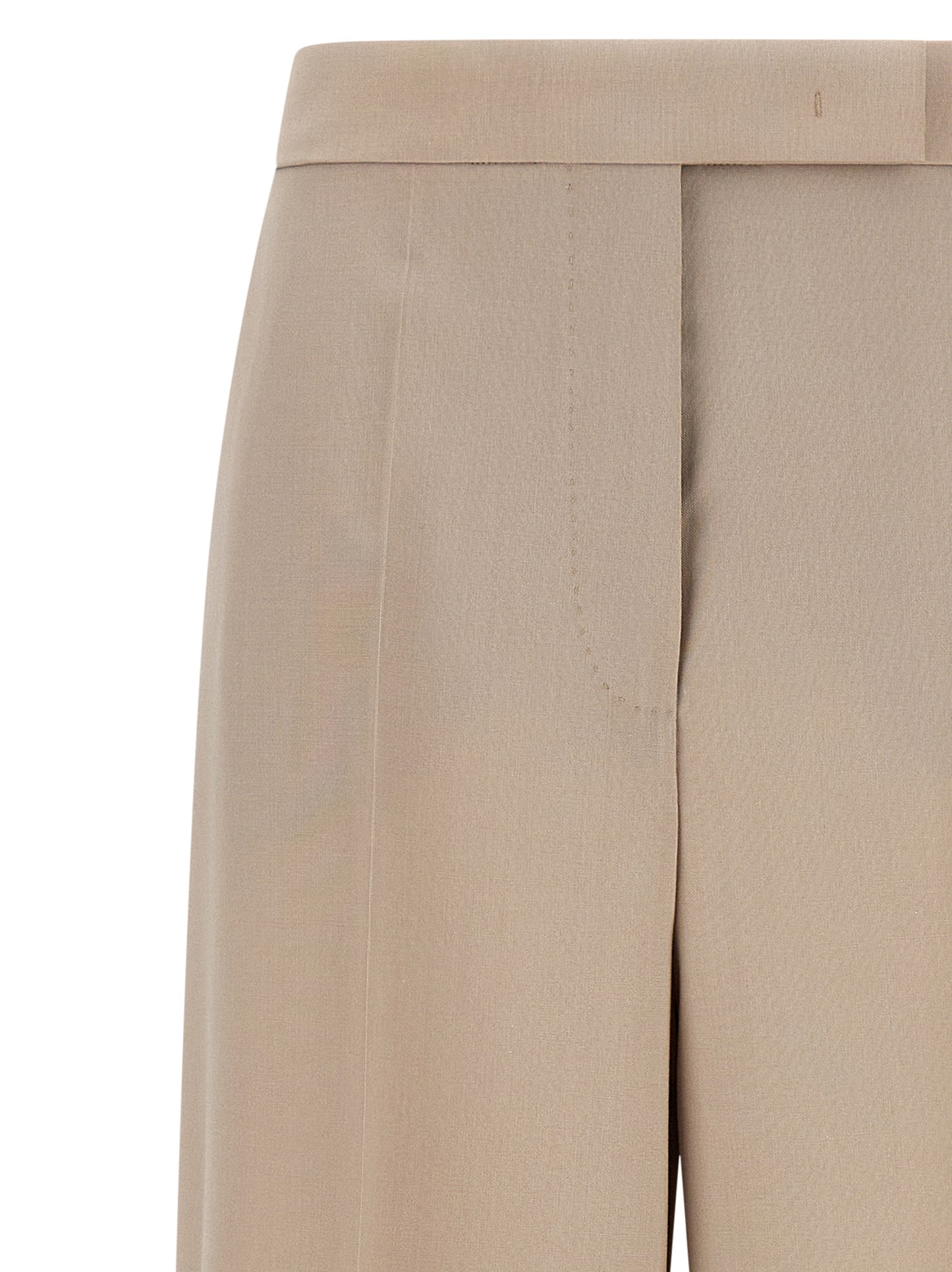 Max Mara Beige Virgin Wool Dress Pants