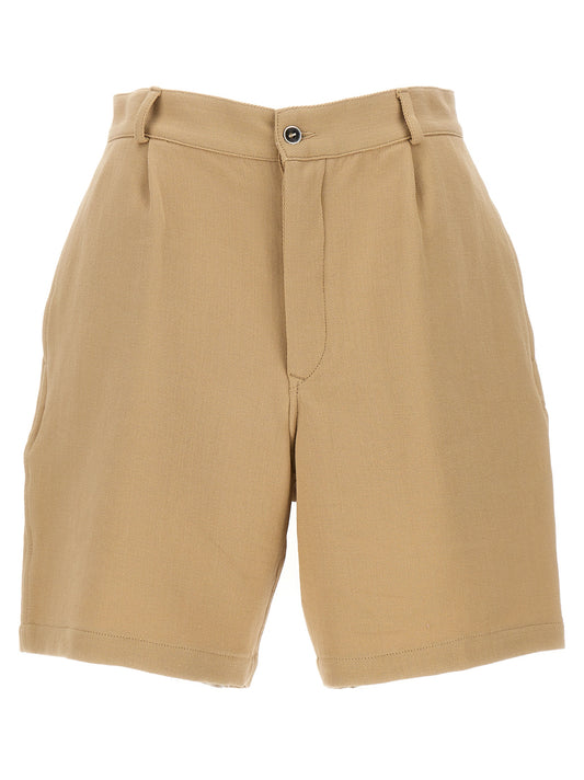 Fortela Women's Cotton Bermuda Shorts - Beige