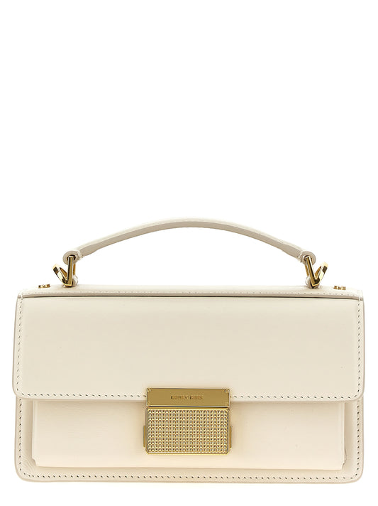 Small Handbag by Golden Goose for women in leather & metal white features an refined silhouette, showcasing a secure clip, ample , and versatile shoulder-strap, handle & adjustable-strap for a sophisticated refined aesthetic.