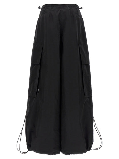 Palm Angels Black Polyamide Casual Pants
