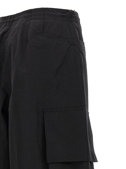 Palm Angels Black Polyamide Casual Pants