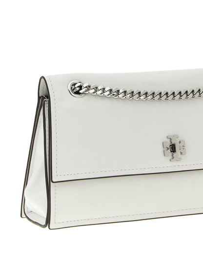 Tory Burch White Lamb Leather Shoulder Bag