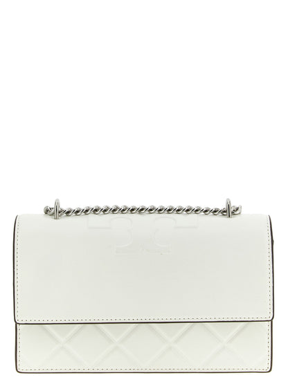 Tory Burch White Goatskin Crossbody Bag