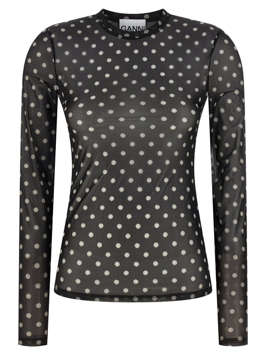 Ganni Black Polyester Sweatshirt