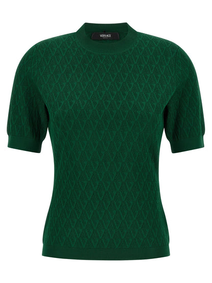 Versace Bicolor Viscose T-Shirt