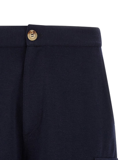 Brunello Cucinelli Blue Cotton Bermuda Shorts