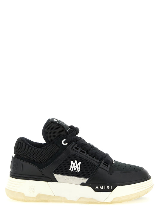 Athletic Sneakers by Amiri for men in suede calfskin leather black features an exquisite silhouette, showcasing the premium athletic style of the Men's Athletic Suede Calfskin Leather Sneakers with an exquisite finish.