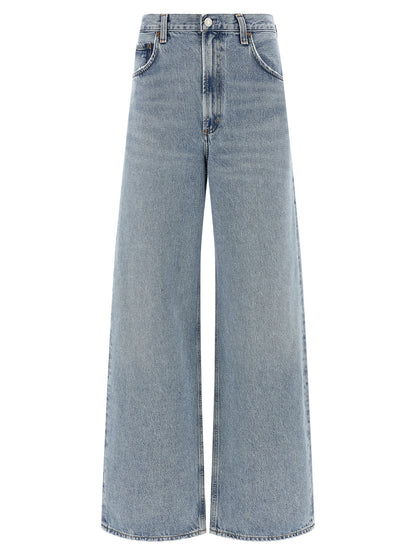 Agolde Blue Cotton Tapered Jeans