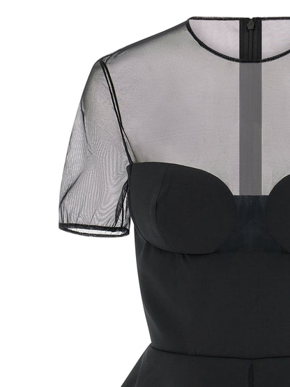 Nensi Dojaka Black Virgin Wool Tank Tops