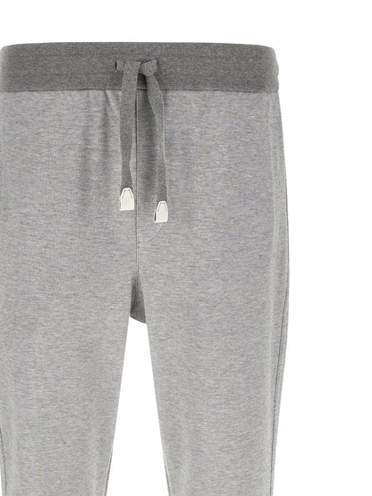 Brioni Gray Cotton Joggers (Workout Pants)