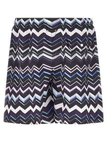 Missoni Multicolor Polyester Swim Shorts