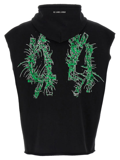 44 Label Group Black Cotton Sweatshirt