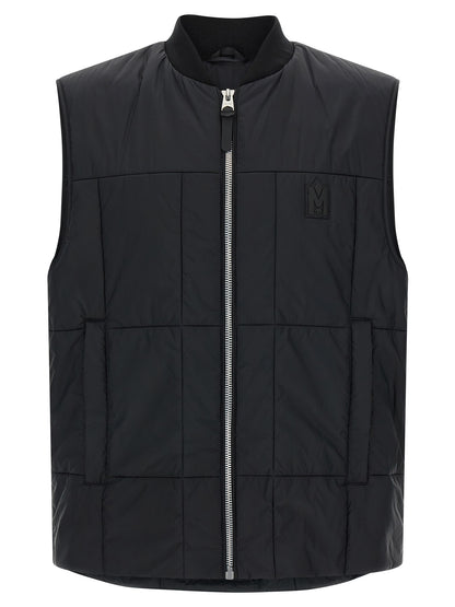 Mackage Black Nylon Sleeveless Jacket