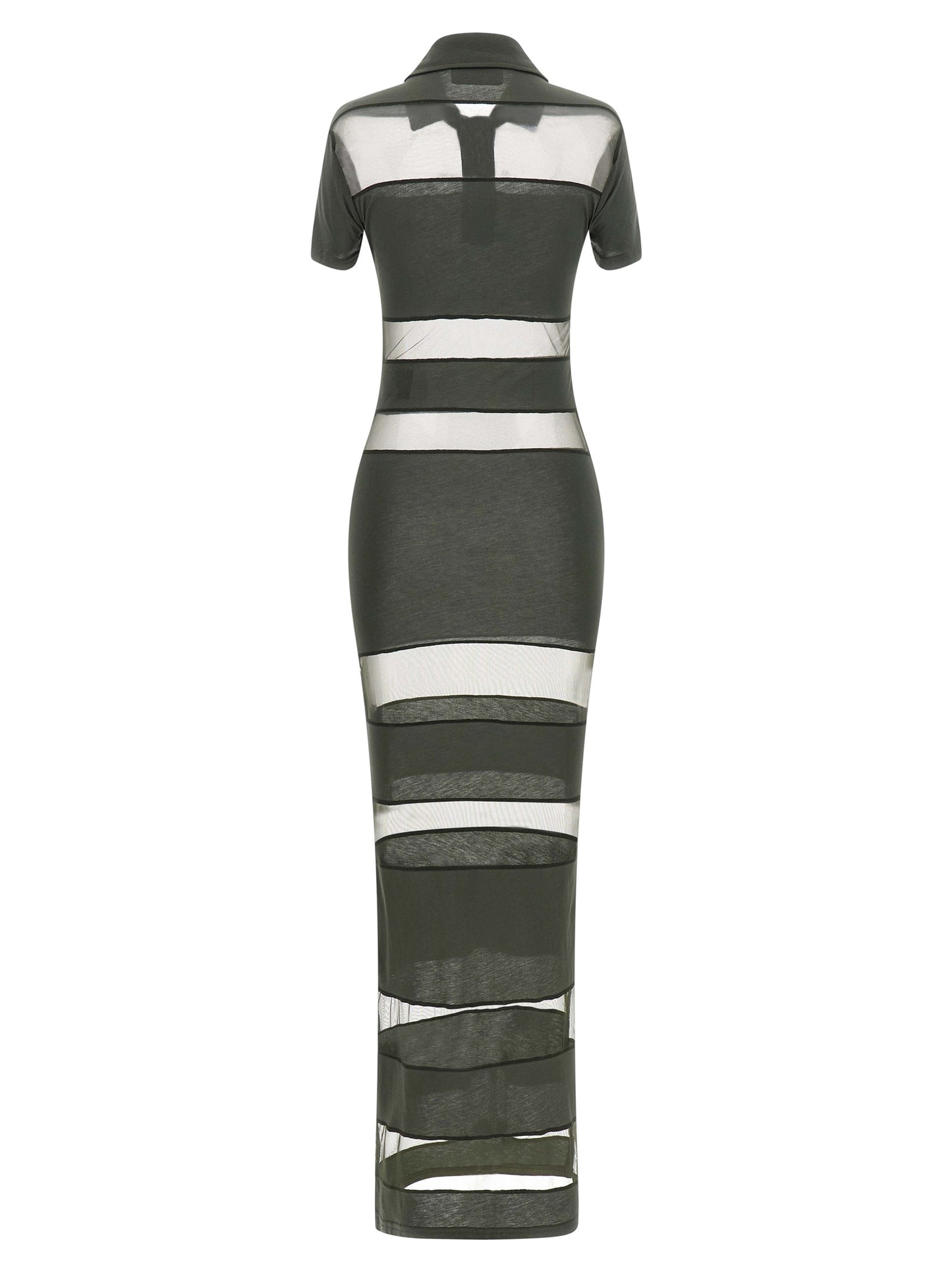 Coperni Bicolor Cotton Long Dress