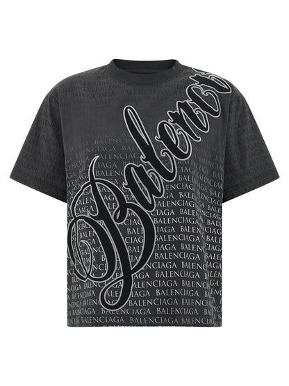 Balenciaga Black Cotton T-Shirt