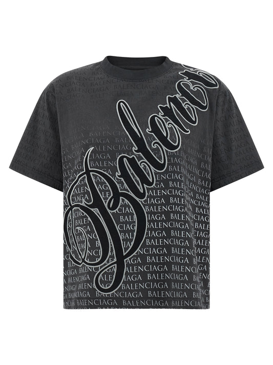 Balenciaga Black Cotton T-Shirt