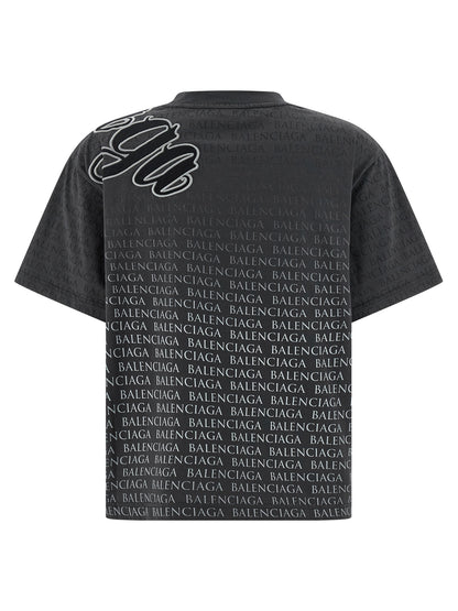 Balenciaga Black Cotton T-Shirt
