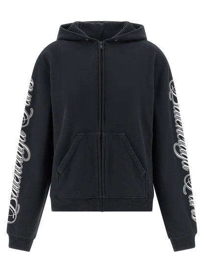 Balenciaga Black Cotton Sweatshirt