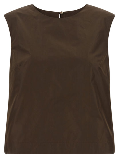 P.A.R.O.S.H. Brown Polyester Shirt