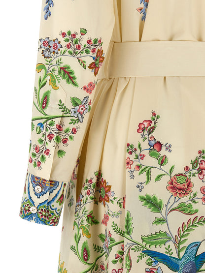 Etro Multicolor Cotton Long Dress